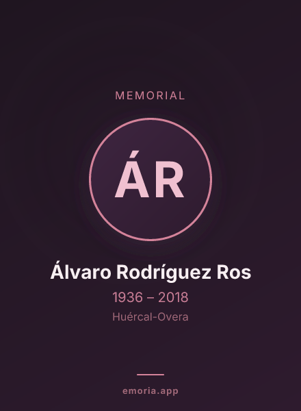 Memorial portrait of Álvaro Rodríguez Ros