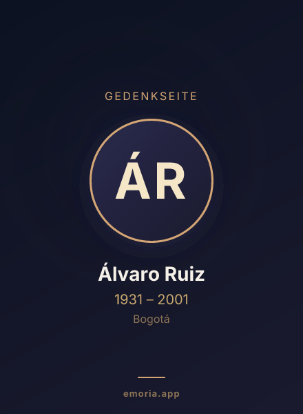 Gedenkportrait von Álvaro Ruiz