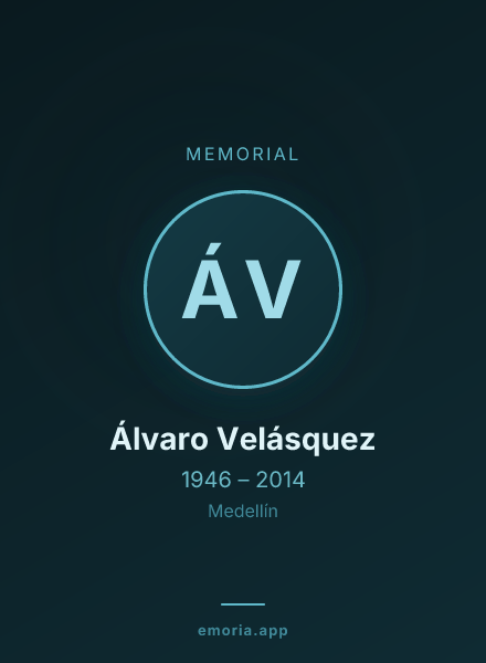 Memorial portrait of Álvaro Velásquez