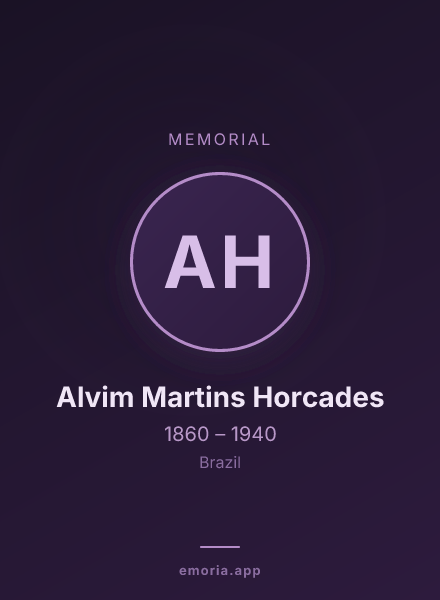 Memorial portrait of Alvim Martins Horcades