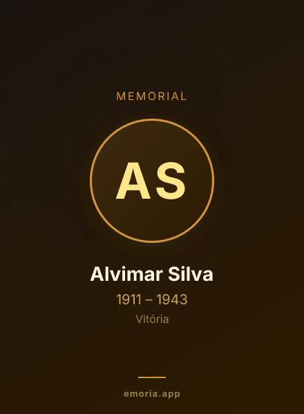 Memorial portrait of Alvimar Silva