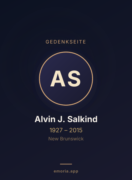 Gedenkportrait von Alvin J. Salkind