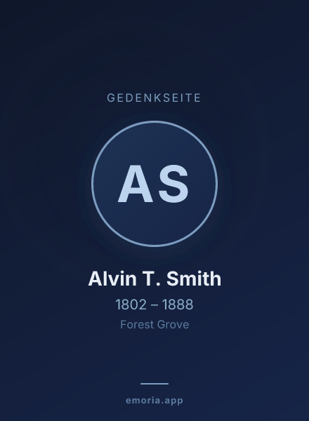 Gedenkportrait von Alvin T. Smith