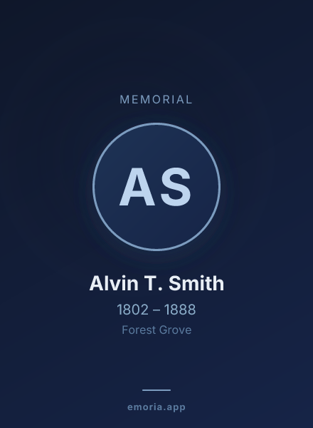 Memorial portrait of Alvin T. Smith