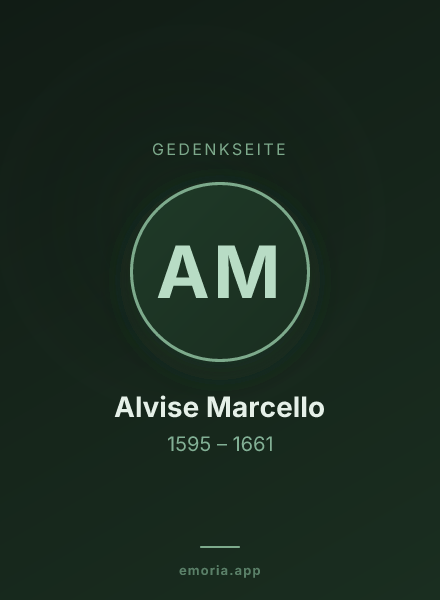 Gedenkportrait von Alvise Marcello
