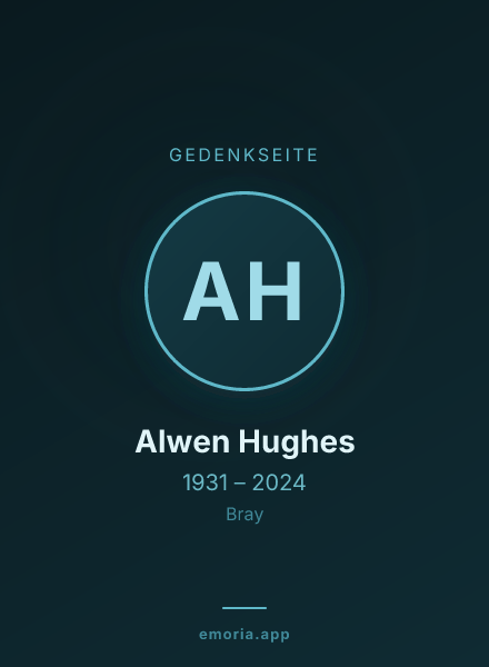 Gedenkportrait von Alwen Hughes