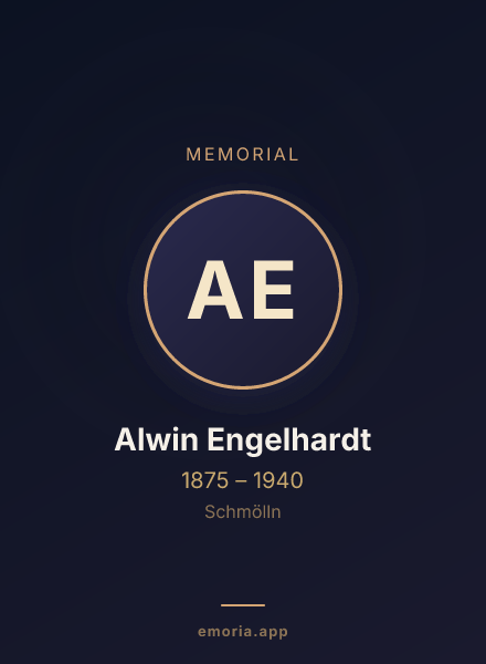 Memorial portrait of Alwin Engelhardt