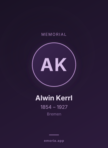 Memorial portrait of Alwin Kerrl
