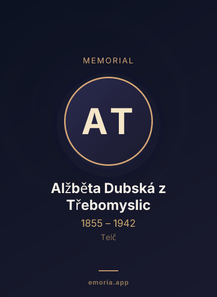 Memorial portrait of Alžběta Dubská z Třebomyslic