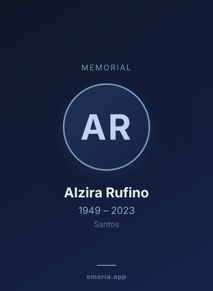 Memorial portrait of Alzira Rufino