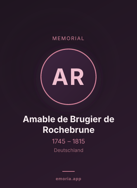 Memorial portrait of Amable de Brugier de Rochebrune