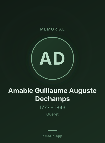 Memorial portrait of Amable Guillaume Auguste Dechamps