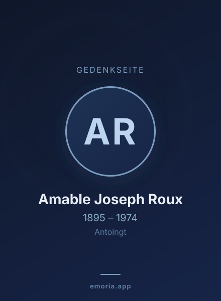 Gedenkportrait von Amable Joseph Roux