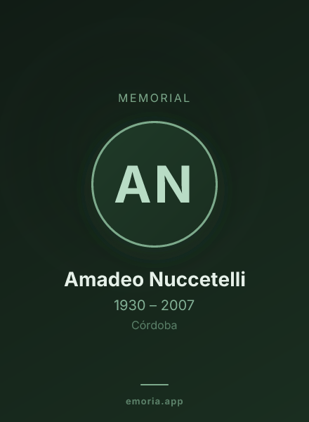 Memorial portrait of Amadeo Nuccetelli