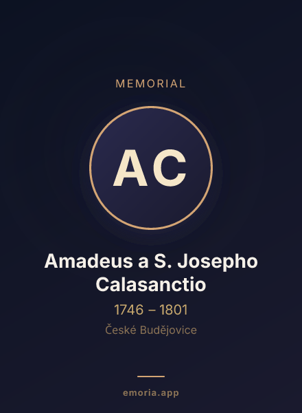 Memorial portrait of Amadeus a S. Josepho Calasanctio