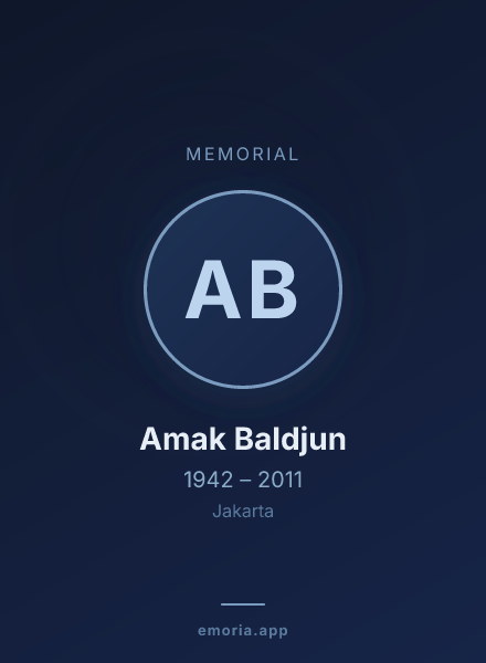 Memorial portrait of Amak Baldjun