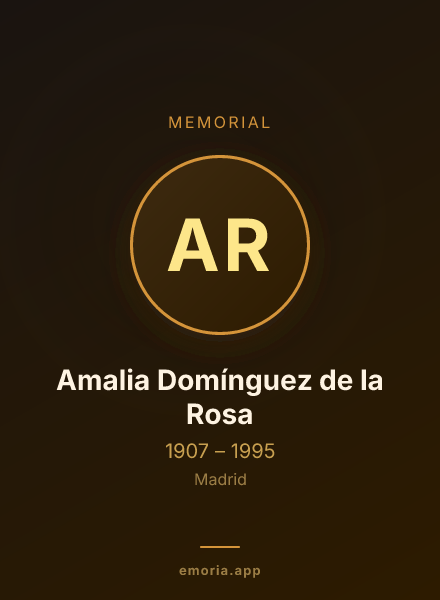 Memorial portrait of Amalia Domínguez de la Rosa