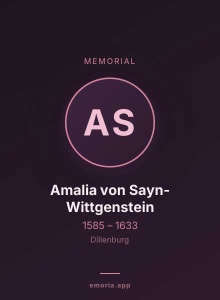 Memorial portrait of Amalia von Sayn-Wittgenstein
