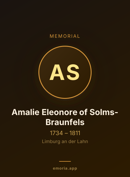 Memorial portrait of Amalie Eleonore of Solms-Braunfels