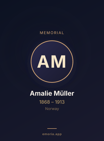 Memorial portrait of Amalie Müller