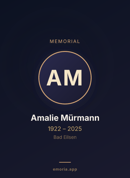 Memorial portrait of Amalie Mürmann