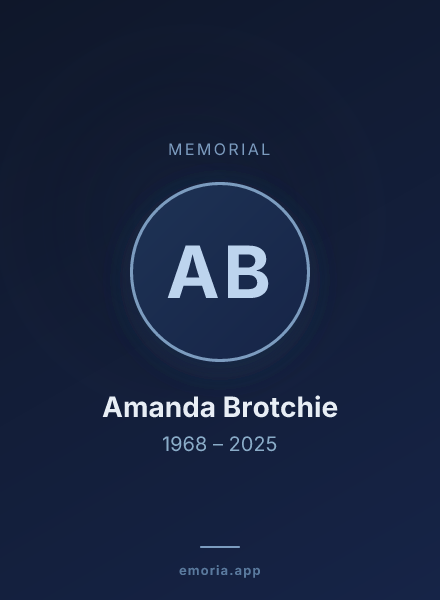 Memorial portrait of Amanda Brotchie