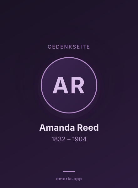 Gedenkportrait von Amanda Reed