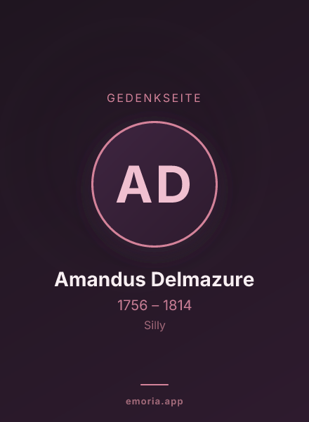 Gedenkportrait von Amandus Delmazure