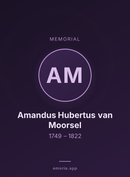 Memorial portrait of Amandus Hubertus van Moorsel