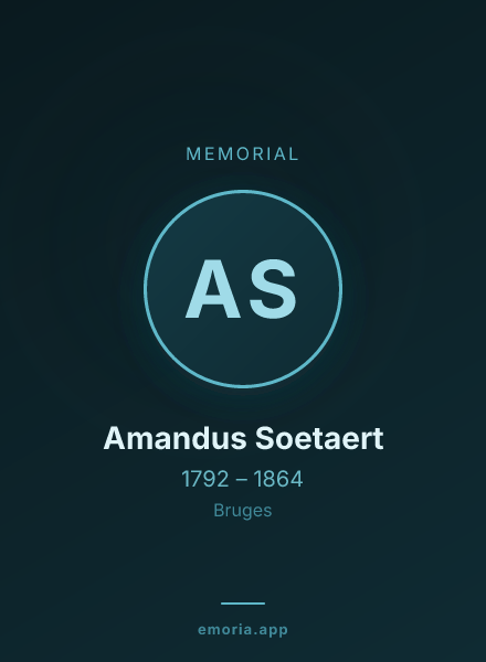 Memorial portrait of Amandus Soetaert