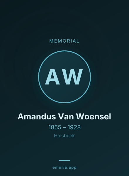 Memorial portrait of Amandus Van Woensel