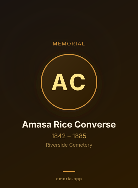 Memorial portrait of Amasa Rice Converse