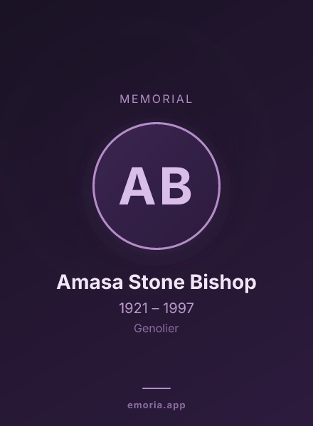 Memorial portrait of Amasa Stone Bishop