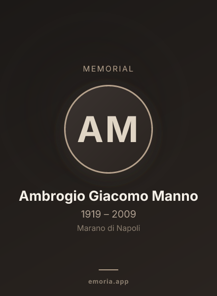 Memorial portrait of Ambrogio Giacomo Manno