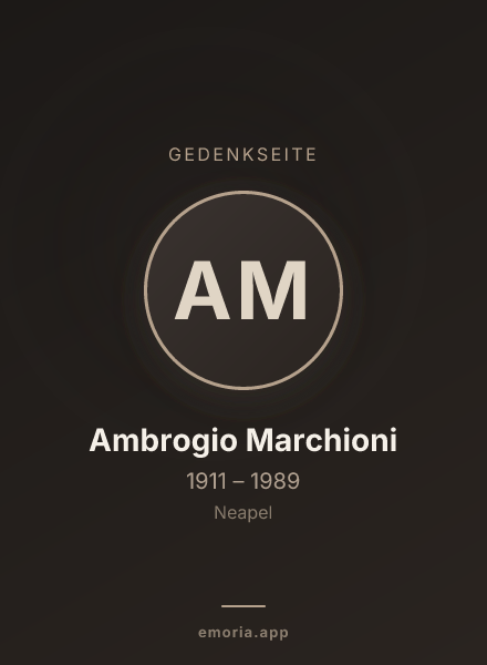 Gedenkportrait von Ambrogio Marchioni