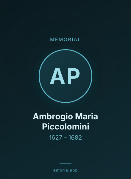 Memorial portrait of Ambrogio Maria Piccolomini