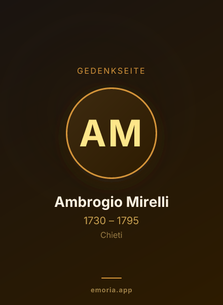Gedenkportrait von Ambrogio Mirelli
