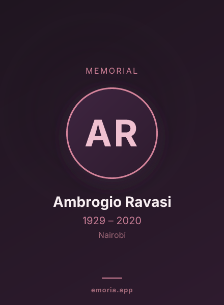 Memorial portrait of Ambrogio Ravasi