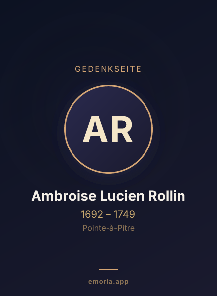 Gedenkportrait von Ambroise Lucien Rollin