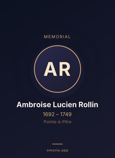 Memorial portrait of Ambroise Lucien Rollin