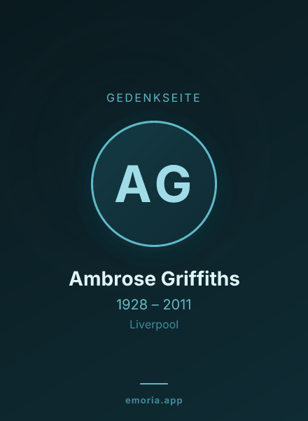 Gedenkportrait von Ambrose Griffiths