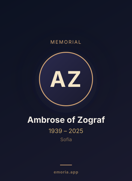 Memorial portrait of Ambrose of Zograf