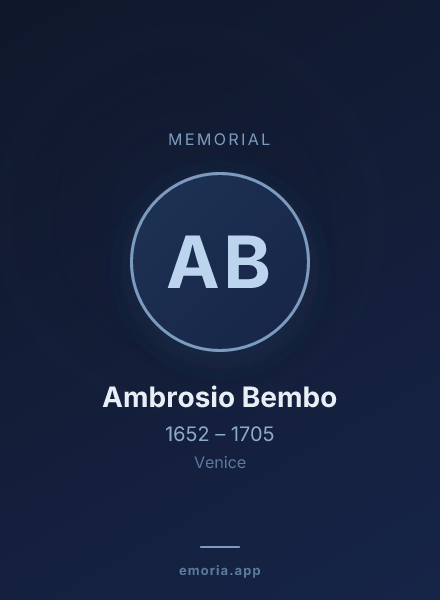 Memorial portrait of Ambrosio Bembo