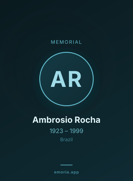 Memorial portrait of Ambrosio Rocha