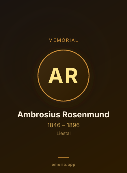 Memorial portrait of Ambrosius Rosenmund