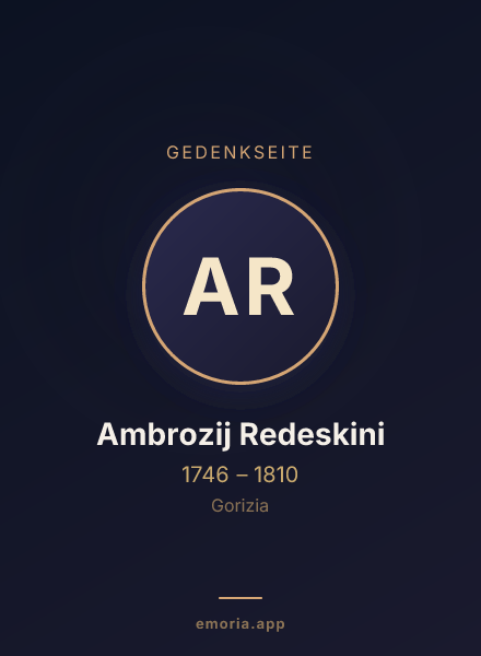 Gedenkportrait von Ambrozij Redeskini