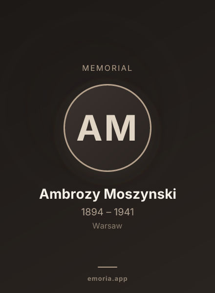 Memorial portrait of Ambrozy Moszynski