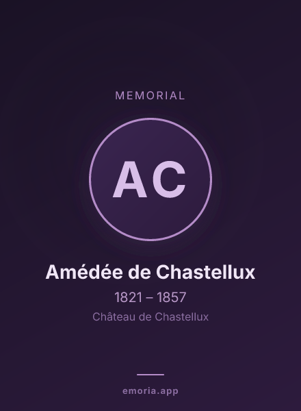 Memorial portrait of Amédée de Chastellux