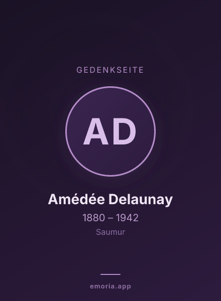 Gedenkportrait von Amédée Delaunay