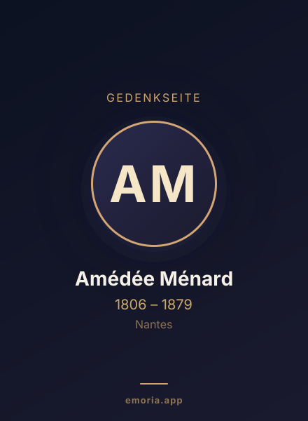 Gedenkportrait von Amédée Ménard
